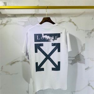 Mens Tshirt Mannen Vrouwen Wit T-shirt Korte Mouwen Offwhite Jongen Londen Mannen Breuk Uit De Brief Afdrukken Tee 565