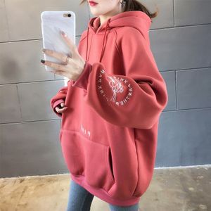 Winter Mode Borduren Zwangere Vrouwen Fluwelen Hooded Fleece Jassen Lange Mouwen Moederschap Sweatshirts + Zakken Jassen