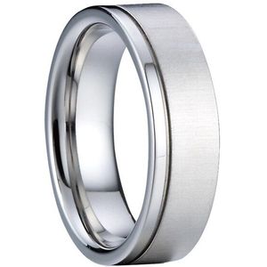 Westerse Stijl Mannen Zilveren Kleur Titanium Ring Mannelijke Huwelijk Allianties Sieraden Trouwringen Zonder Stenen Vrouwen Nooit Vervagen