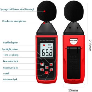 Decibel Meter Digital Sound Level Meter, Bereik 30-130dB (Een) Noise Volume Meetinstrument Decibel Monitoring Tester