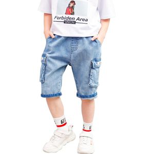 Zomer Kids Broek Jongens Knielengte Capri voor Jongens Broek Baby Peuter Kleding Meisje Broek Kinderen Jeans Cargo Broek voor jongens 5-14Y