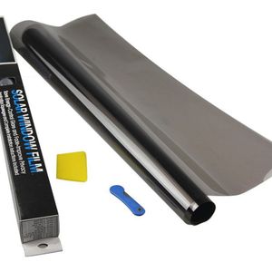 300X50 Cm Vlt Auto Thuis Vensterglas Tint Tinting Film Roll Met Schraper Voor Auto Side Window Blokkeren controle Anti Uv Venster