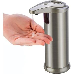 Roestvrij Staal Automatische Zeepdispenser Hand Wassen Sanitizer Fles Badkamer Douchegel Hotel Sanitaire Tafel Dispensador