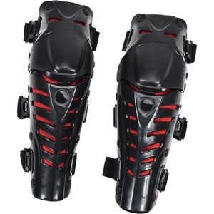1 Paar Racing Volwassen Knie/Scheenbeschermer Motorfiets Body Bescherming Armor-Rood/One Size
