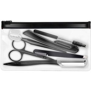4/6/8 Stks/set Wenkbrauw Trimmer Wenkbrauw Scheermes Kit Rvs Wenkbrauw Scheren Kam Schaar Wenkbrauw Trimmen Gereedschap set