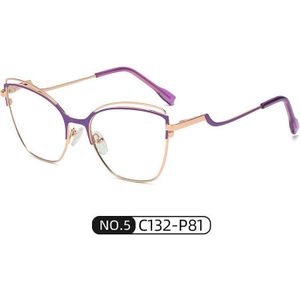 Uvlaik Vrouwen Mode Cat Eye Bril Frame Retro Blauw Licht Brillen Bijziendheid Recept Optische Eyewear