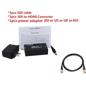 Retail Mini Hd 3G Sdi Naar Hdmi Converter Adapter Ondersteuning HD-SDI/3G-SDI Signalen Zien Op Hdmi Display