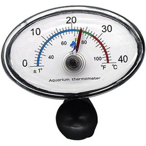 Aquarium Thermometer, Aquarium Temperatuurmeter, Dompelpompen Wijzerplaat, Zuignap,