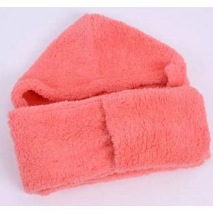 Winter Vrouwelijke Warme Zachte Pluche Faux Fur Hooded Cap Set Hoed Sjaals Sjaal Handschoenen Een Leuk Cadeau Voor vrouw Meisje