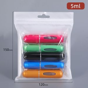 5Ml Parfum Fles Draagbare Geur Doseren Fles Bodem Druk Vul Travel Hervulbare Fles 1 Pakket