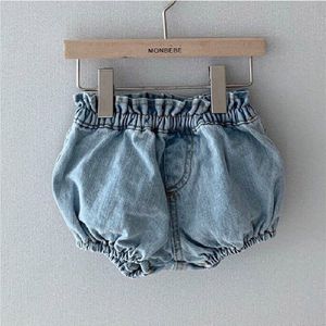 2022 Baby Baby Meisje Jongen Denim Korte Lente Zomer Casual Solid Korte Jeans Voor Pasgeborenen Katoen Mid Taille Kids Meisjes kleding