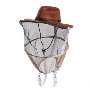 Mesh Gezicht Bijenteelt Masker Hoed Bijenteelt Gereedschappen Cowboyhoed Anti Bee Mosquito Insect Hoed Masker Nek Wrap Protector Bijenteelt
