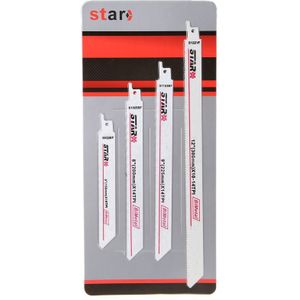 4 Stuks Bi-Metalen 150/200/225/300 Mm Vergeldende Sharp Zaagbladen Set Effectieve Flexibele voor Snijden Hout Houtbewerking