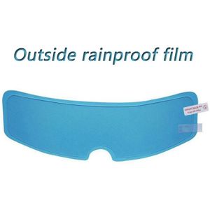 Moto Helm Anti-Fog Film Anti Regen Film Duurzaam Nano Coating Sticker Film Regendicht Universele Helm Accessoires