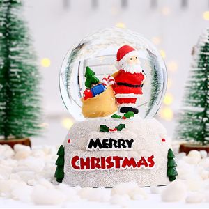 Kerst Sneeuwbol Muziekdoos Dansen Sneeuwvlokken Handgemaakte Water Bal Ambachten Voor Thanksgiving Verjaardag Kerstmis Nieuwjaar