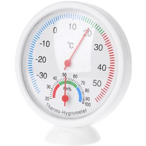 Indoor Outdoor Thermometer Vochtigheid Meter Klok-Vormige Temperatuur Hygrometer