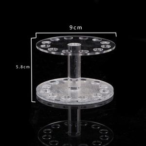 Nail Verdikking/Dunne Acryl Pen Houder Goud En Zilveren Hartvormige Penhouder Ronde Pen Houder Nail Tool