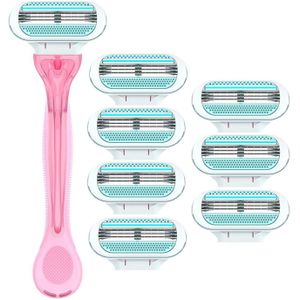 1 Razor Handle Of 4 Scheermesjes Handleiding Scheren Vrouwen Razors Blade Scheren Haar Veiligheid Lady Scheermes Hoofd Scheerapparaten Voor scheren Vrouwen