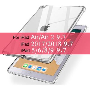 Shockproof Silicon Case Voor Ipad 5 6 8 9 Air 1 2 9.7 Inch Case Soft Tpu Back Cover tablet Case Voor Ipad 9.7
