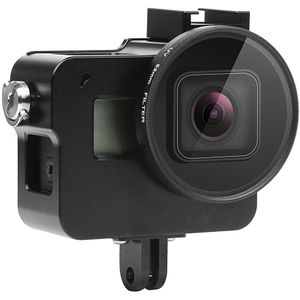 CNC Aluminium Beschermhoes Kooi voor GoPro Hero 7 Zwart Met UV Lens Kooi voor Go Pro Hero2018 5 6 3 3 + 4 accessoires
