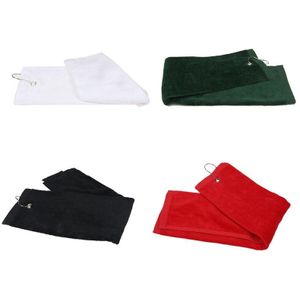 1Pcs Golf Handdoek Sport Handdoek Fitness Handdoek Met Haak Zwart