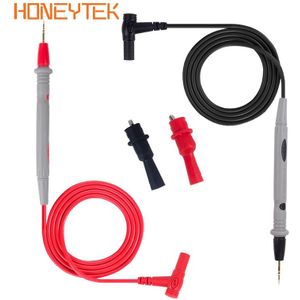 Honeytek Multimeter Siliconen Probe Test Leads Pin Voor Digitale Multimeter Naald Tip Multi Tester Lead Wire Probe Pen Kabel 20A
