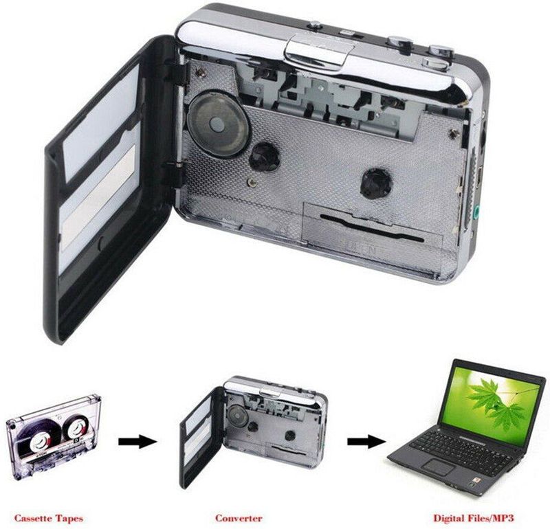 Cassette Naar MP3 Converter Capture Audio Music Player Cd Draagbare Tape Speler Mini Usb