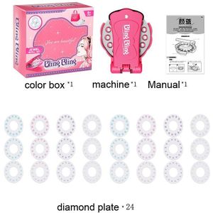 180 Gems Kit Bling Bling Deluxe Set Speelgoed Make Play Glas Crystal Rhinestone Art Decoratie Diy Meisjes Haar Schoenen sticker