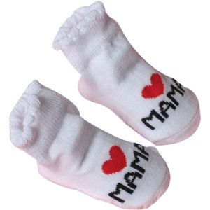 Baby Meisje Sokken Set Mode Baby Baby Jongen Meisje antislip Vloer Sokken Liefde Mama Papa Brief Sokken