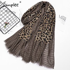 Simplee Fahsion luipaard dot kwastje viscose shawl Sjaal print soft casual halsdoek Herfst winter foulards moslim hijab sjaal