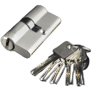 Alarui 50Mm 55Mm 60Mm Europese Lock Cilinder 5 Toetsen Dubbele Of Enkele Open Escape Knop Biljart Lock core Messing Slaapkamer Lock