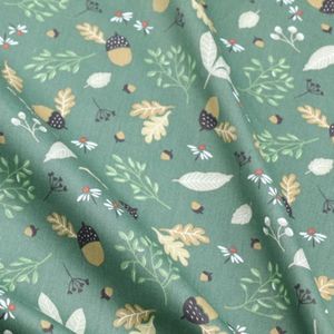 100% Katoen Twill Doek Pastorale Groen Wit Vruchten Dragonfly Bloemen Bloem Stof Voor Diy Crib Beddengoed Patchwork Handwerk Decor