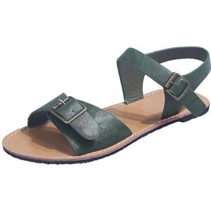 Zomer Vintage Sandalen Gesp Vrouwen Zomer Strand Clip Teen Slide Sandaal Schoenen Vrouwelijke Strand Schoenen Maat 35-43