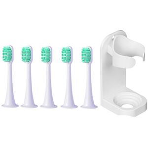 5 Pcs Vervangende Opzetborstels Voor Xiaomi Soocas X3/X1/X5 Voor Soocas/Xiaomi Mijia Met Muur gemonteerde Houder