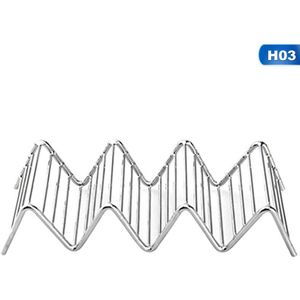 Grootste Leverancier Taco Houder Rvs Taco Stand Mexicaanse Voedsel Rek Schelpen