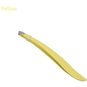 Rvs Wenkbrauw Pincet Wimpers Ontharing Schuine Puller Professionele Wenkbrauw Trimmer Beauty Make-Up Tool