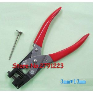 PVC Card Hand Slot Puncher Perforator PVC Tag Kantoor 3*13mm platte gat