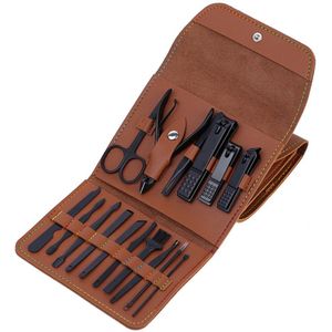 16pc-set Rvs Nagelknipper Set Nail Schaar Pedicure Manicure Tool Alle-In-Een Professionele Pedicure Set