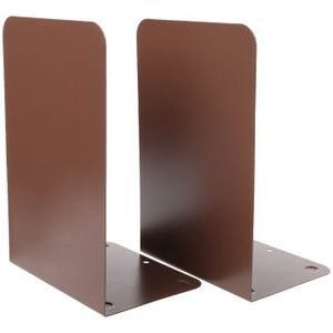 1 Paar Metalen Boekensteunen Organizer Desktop Office Home Boek Plank Opslag Houder Boek Eindigt Dxac