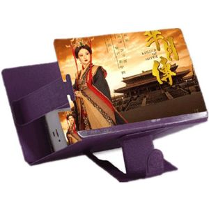 3D Vergroot Screen Mobiele Telefoon Versterker Vergrootglas Bracket Gsm Houder 8 Inch Holster Vouwen Versterker