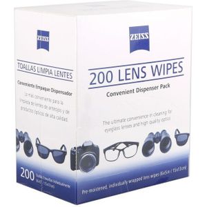 Zeiss Microfiber Bevochtigd Plastic En Coated Lens Reinigingsdoekjes, selular Screen Microscoop Camera Lens Doekjes-Pack Van 220