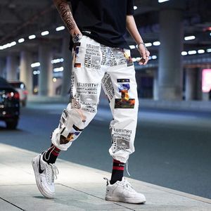 High Street Modieuze Gedrukt mannen Jogger Broek Hip Hop Homens Casual Bermuda Harembroek Joggingbroek Streetwear