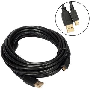 5 meters/10 meters Lange 2.0 Mini USB Brons Data Kabel High Speed Netsnoer Voor Lader DSLR Camera sony PS3 Controller