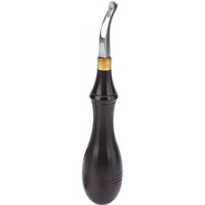 1Pc Rvs Leather Craft Edge Creaser Druk Handvat Tool Diy Accessoires Lederen Edge Creaser Groef Craft Mark Tool