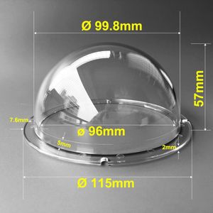 4.5 Inch Acryl Ball Cover Plexiglas Behuizing Camera Waterdichte Bescherming Case Transparant Bewakingscamera Behuizing 115x57mm