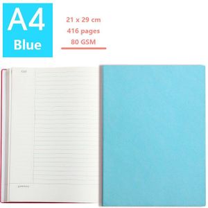 Cornell Note Grote Dikker A4 Planner Dagboek 416 Pagina 'S Soft Cover Gevoerd Notepad Voor School Agenda