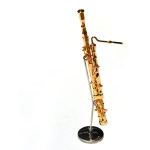 Muziekinstrument Fagot Miniatuur Display Model Realistische Muziek Lover met Doos