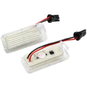 2 Pcs Kentekenplaat Verlichting 18-Led Xenon Wit Lamp Voor Ford Fiesta Focus