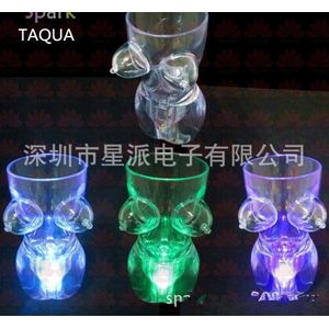TAQUA Menselijk lichaam knipperende cup/LED cup/creatieve glas bal bar KTV feestartikelen