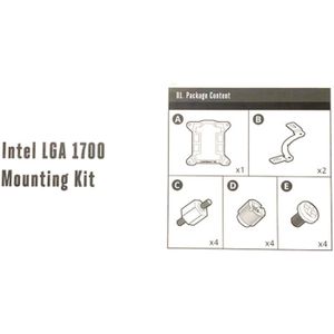 Cooler Master Beugel Upgrade Kit Socket LGA1700 Voor Alle Ml Liquid Cooler Serie